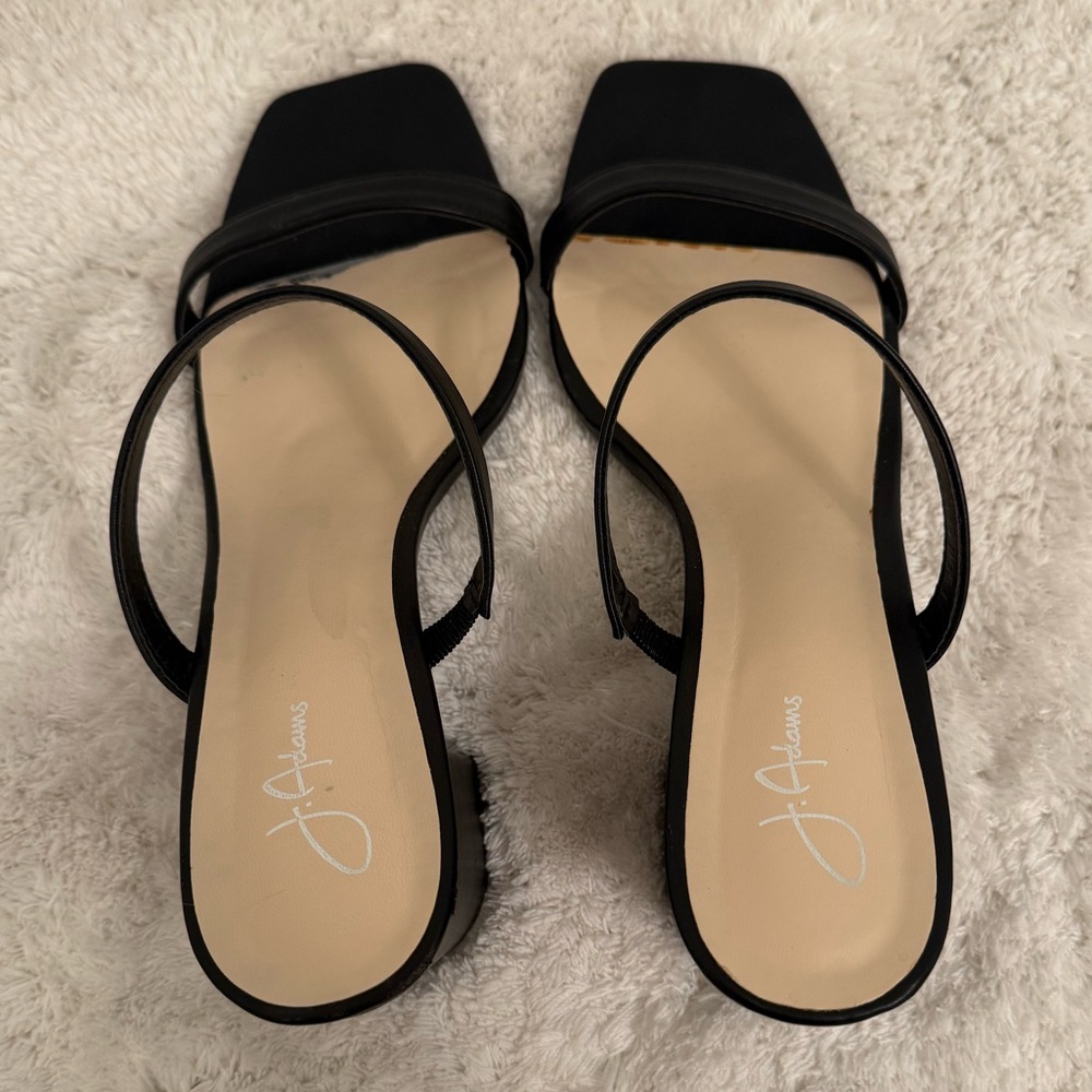 Elegant Black Women's Block Heels - Picture 5 of 10